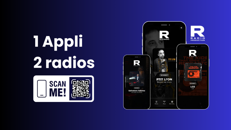 1 appli , 2 radios !